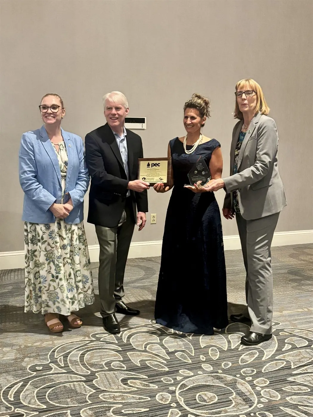 Dr. Mandy Manna with colleagues accepting the 2026 Governor's Award for Environmental Excellence on behalf of the School District of Philadelphia